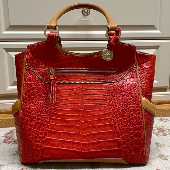 Brahmin Handbags - Orange Brahmin satchel